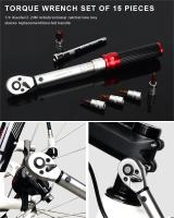 Llave De Torque Bicicleta 15Pcs 1/4" 2-24Nm Ajustable Herramienta De Reparación De Ciclismo Piezas De Bicicleta - details 5