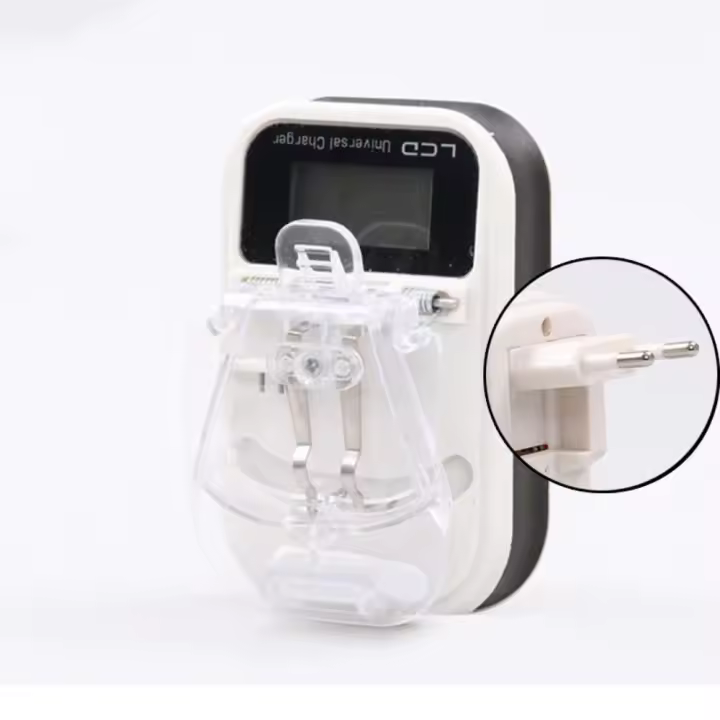Cargador De Batería Universal USB Con Pantalla LCD Indicador Adaptador De Carga Para Batería Extra Removible Para Teléfono Con Enchufe EU/US - 1