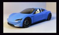Modelo De Coche Tesla Roadster Deportivo a Escala 1:24 En Aleación Metal Juguetes Para Niños Decoración Colectiva Para Hogar Regalo Para Niños Mayores De 14 Años - details 18