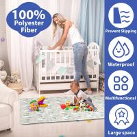 Protector De Piso Antideslizante Para Bebé Silla Alta Alfombra Juguete Infantil Dibujos Animados Lavable Impermeable Máquina Anti Deslizamiento Para Interior - details 2