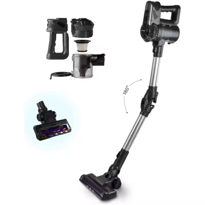 Aspiradora Sin Cable Innoliving 10Kpa | Manguera Flexible | 2200 mAh | Autonomía 50 Minutos | Luz LED, Metal Resistente | Gris - 1