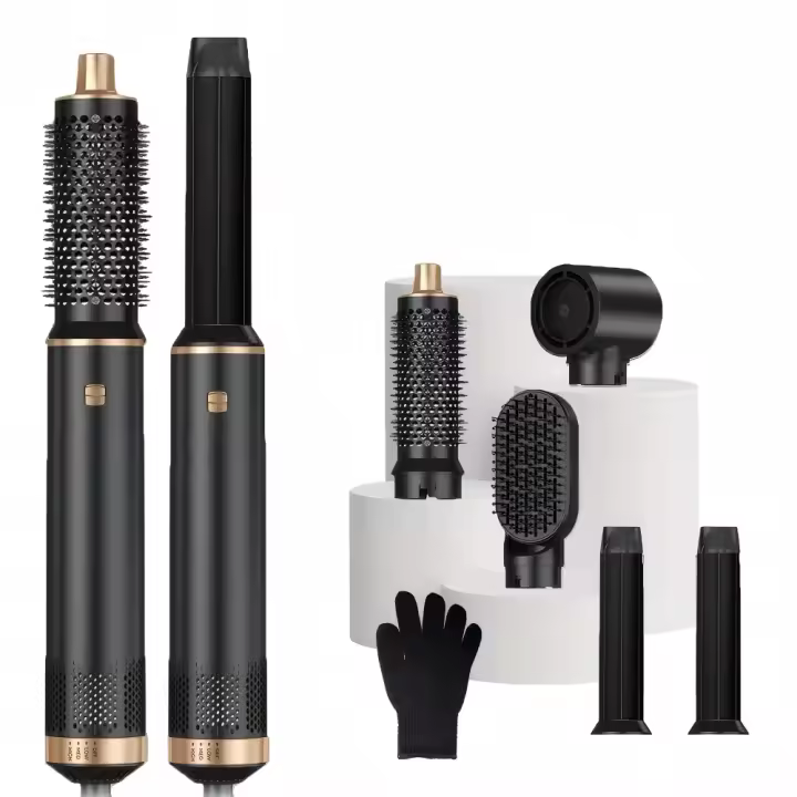 Cecodadi-Cepillo secador de pelo 5 en 1 y estilizador de aire, secador de pelo iónico de alta velocidad, secado rápido, con rizador automático, voluminizador, alisador, adecuado para todo tipo de cabello - 1