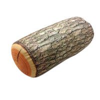 Cojín De Pluma Suave De Diseño De Madera Natural Para Hogar Y Camping Estilo Cilíndrico Cubierta De Peluche Suave 1 Pieza - details 16