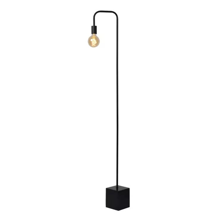 Lucide LORIN - Lámpara de suelo - 1xE27 - Negro - 1