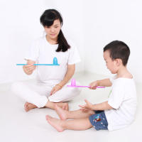 Juguete Educativo De Equilibrio Para Niños Cuchara De Madera Juego De Papá E Hijo Rompecabezas De Huevos Deportes Al Aire Libre 6Pcs - details 2