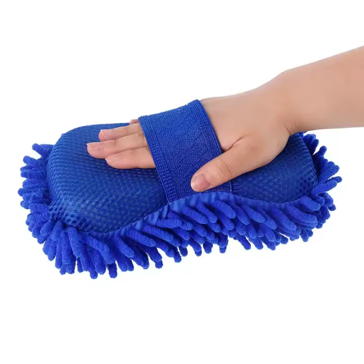 Universal Car Washing Sponge Handheld Cleaning Brush Microfiber Grooming Tool For Home Auto Motorcycle Accessories - 1