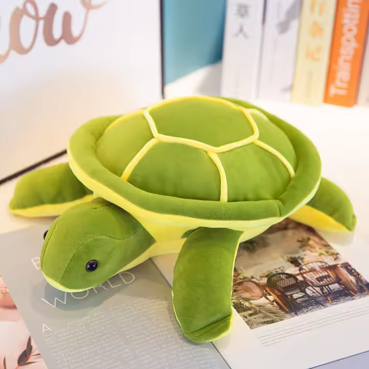Juguete De Peluche De Tortuga Suave Regalo De Cumpleaños Para Niñas Muñecos De Tortuga Del Oceano Para Todas Las Edades - 1