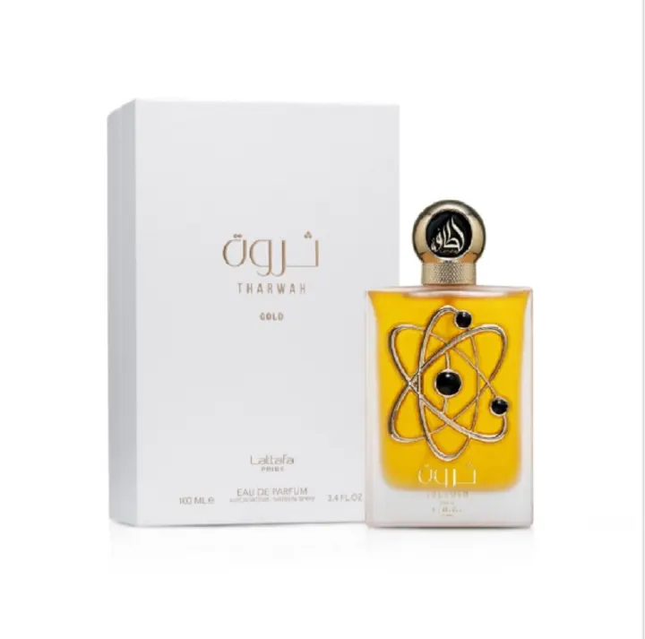 Perfume Tharwah Gold de Lattafa Para Mujer - Eau de Parfum 100% Original y Duradero (EDP Femenino) 100ml - 1