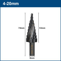 XCAN Broca Estepa Espiral De Acero De Alta Velocidad 4-12mm 4-20mm 4-32mm Con Mango Triangular Para Corte De Agujeros En Madera Y Metal Herramientas De Perforación - details 5