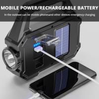 Linterna LED Super Brillante Recargable Solar USB Para Camping Pesca Emergencias Exterior Torcha Con Luz Cobertura De 100-200 M ABS Resistente Al Agua Y Choques - details 9