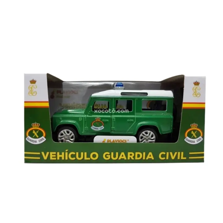 XOCOTŌ® Coche Todoterreno Guardia Civil Clásico Metálico - Maqueta de vehíclo en miniatura, metálico, puertas abatibles - Escala 1:35 - xocoto - 1