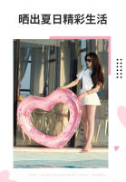 Anillo de Natation inflable en forma de Corazón de PVC, con linternas doradas y rosas, de venta transfronteriza, para interiores. - details 9