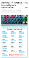 Teclado Mecánico AULA F3001 Bluetooth Sin Cables Con Panel Metálico Doble Inyección Y Efecto De Iluminación Cool 87 Teclas - details 11