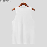 Chaleco De Cuero Para Hombre Ajustado Y Cómodo Casual Color Sólido Tamaño S-5XL INCERUN Top 2023 O-Neck Sin Capucha - details 7