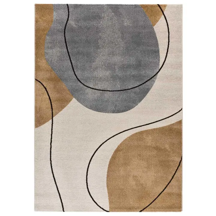 ATTICGO Alfombra de Interior Estilo Formas orgánicas en Multicolor - NEW YORK 12795 | 80X150, 140X200, 160X230 cm - 1