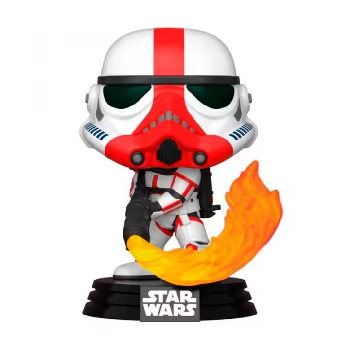 Funko-Funko POP! Star Wars Star Wars-Incinerator Stormtrooper The Mandalorian- Figura Coleccionable Oficial - Juguete para Niños y Adultos - Fans - Diversidad de Personajes y Temáticas - 1