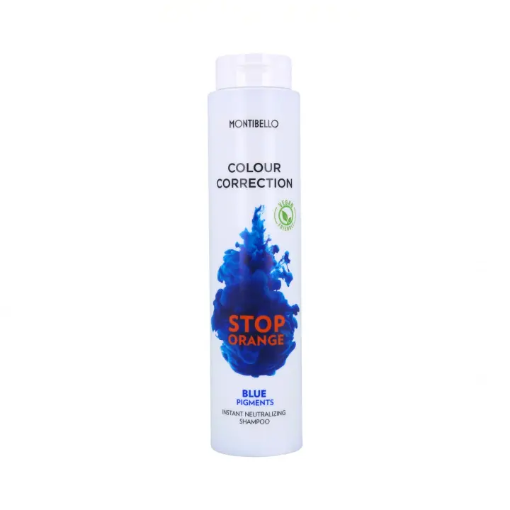 Montibello colour correction stop orange champú 300 ml (neutralizador+pigmento azul), stop orange es el primer shampoo con la última tecnología vegana que combate los reflejos y subtonos indeseados naranjas al - 1