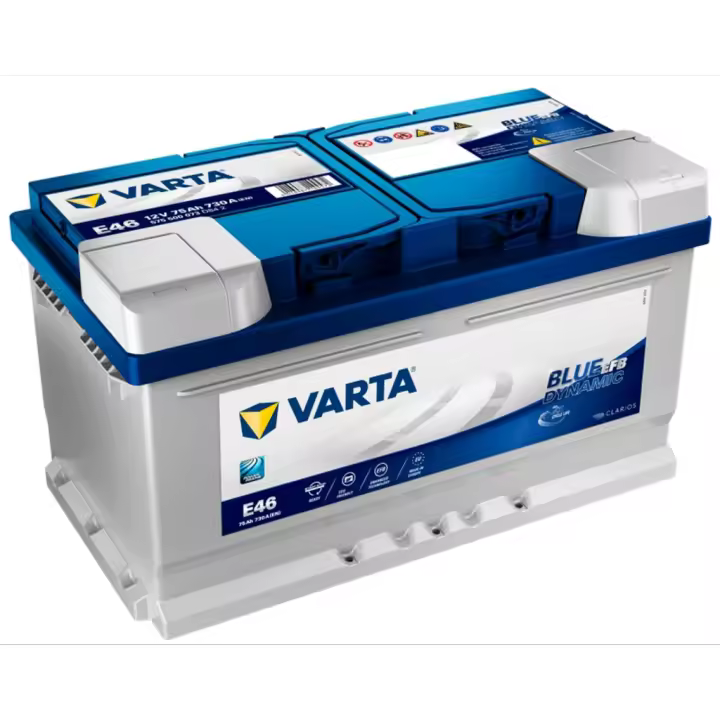 Batería de coche Varta E46 Blue Dynamic Efb. Tecnología EFB. 12V - 75Ah/730A (EN) 575 500 073 D84 2 Caja LB4 - 1