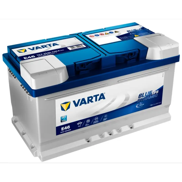 Batería de coche Varta E46 Blue Dynamic Efb. Tecnología EFB. 12V - 75Ah/730A (EN) 575 500 073 D84 2 Caja LB4 - 1