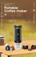 Cafetera Portátil de Cápsulas Espresso Eléctrica, cafetera de viaje para camping, cafetera de coche, USB-C de Caja autocalentable con café molido y cápsulas para caravanas, senderismo, oficinas - details 0