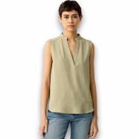 Blusa Hazel Tiffosi - Poliéster Satinado, sin Mangas y Escote V - details 3