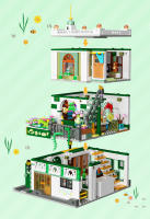 Bloques De Construcción Creativos 997Pcs Vistas De Calle Restaurante Chino Edificio De Tres Pisos Arquitectura Ciudad Mini Bricks Juguetes Para Niños Regalo - details 2