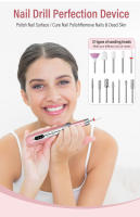 Pulidor de uñas, bolígrafo pulidor de piel muerta, pulidor de uñas de prueba, mini amoladora eléctrica de herramientas de manicura, oro rosa - details 5