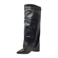 Eva Zorteon-  Botas Altas Negras Holgadas (Slouchy) con Tacón de 9cm – Estilo Exclusivo. Marca Romanciaga . - details 3