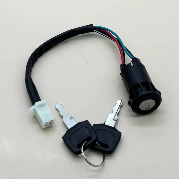 Interruptor De Encendido Para Motocicleta Con Llave Y 4 Cables Bloqueo De Puertas Para ATV Suzuki Honda YAMAHA 50cc-250cc - 1