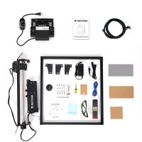 Mecpow X3 Pro Grabadora Láser con Asistencia de Aire, Máquina de Grabado Láser de 10W, Cortadora Láser CNC de Alta Potencia con Parada de Emergencia, Detección de Llama y Giroscopio, Adecuada para Madera, Metal, Vidrio Acrílico - details 12