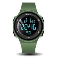 Reloj Digital Para Hombre LED Deportivo Reloj Militar Con Alarma Y Luz Luminosa Resistente Al Choque Y Al Agua Multifuncional Material De Correa De Silicona - details 26