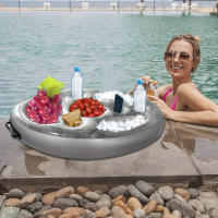 1pc Forma De Hielo Inflable Para Fiesta Barra De Hielo Con Portacerveza Bandeja De Bebidas Con Hielo Soporte Inflable Para Fiesta - details 0