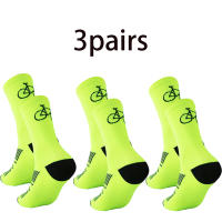3 Pares De Calcetines Deportivos Profesionales Transpirables Para Hombres Y Mujeres Nylon Poliéster Para Ciclismo Running Baloncesto - details 5