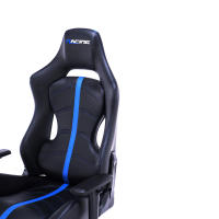 RACING BERGNER | Silla Gaming Magnum | Ergonómica, Reclinable, Altura Ajustable, Soporte Lumbar - Negro y azul | Hasta 120 Kg - details 8