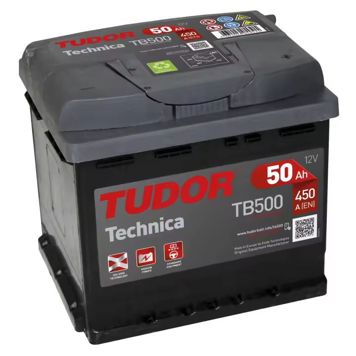 Batería Tudor TB500 para Vehículos - Alta Calidad - 1