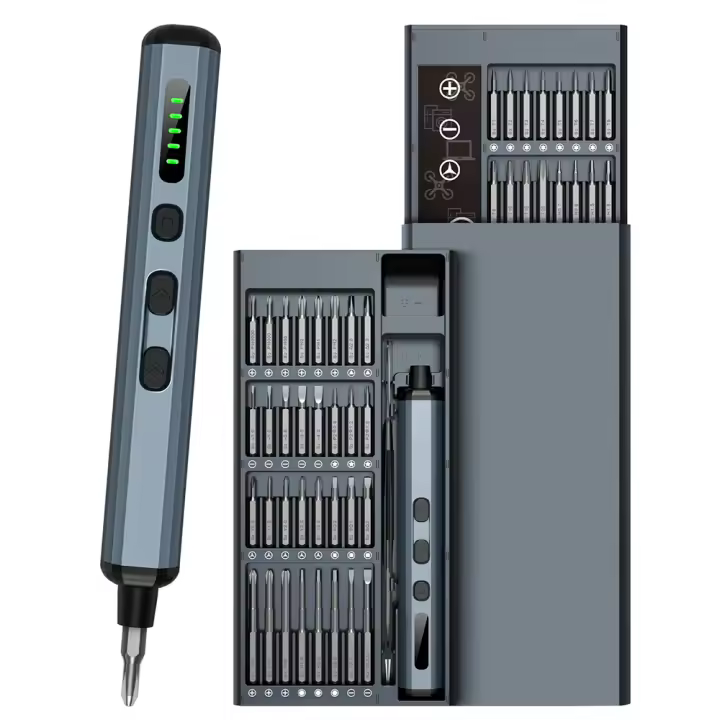 Conjunto De Destornilladores Eléctricos De Precisión 68 En 1 Con 64 Piezas Magnéticas Torque Ajustable De 5 Enchufe Mini Herramienta Para IPhone Reloj Cámara PC - 1