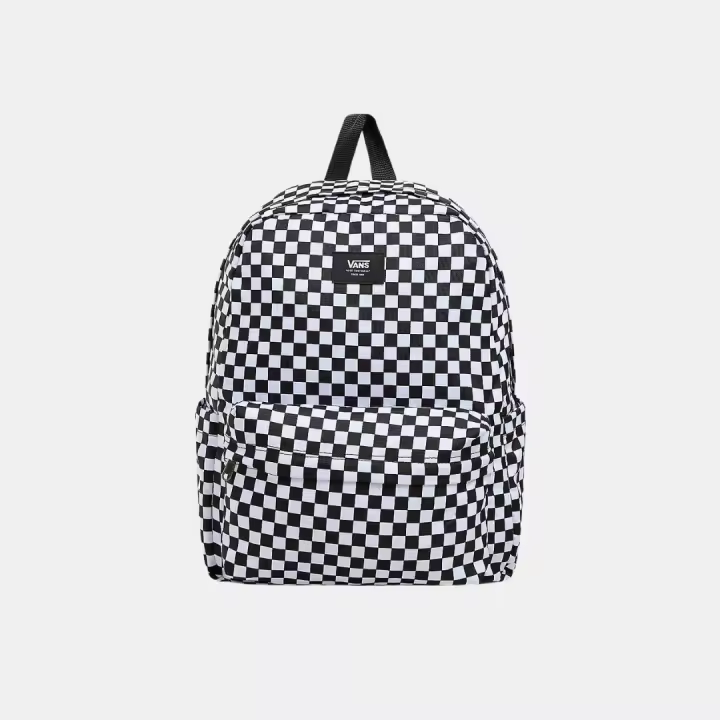 Vans Old Skool Check Backpack Black White - 1
