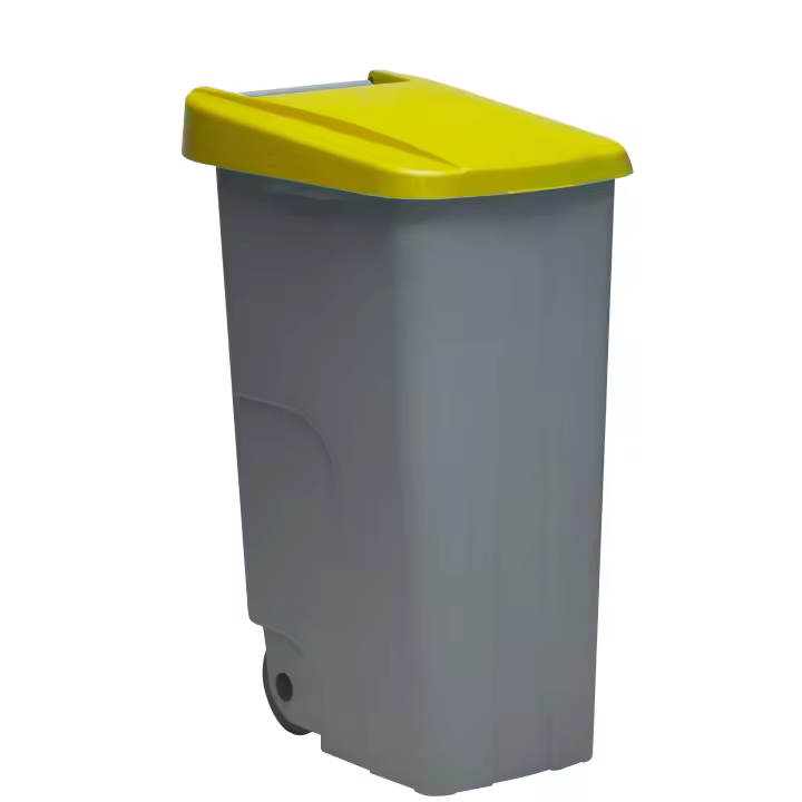 Well Home Contenedor Reciclo 85 litros Cerrado, Azul, 76x57x42 cm - 1