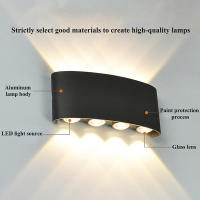 Lámpara De Pared LED Moderna Para Interior Y Exterior Luz Blanca Versátil Para Sala De Estar Corredor Dormitorio Decoración - details 5