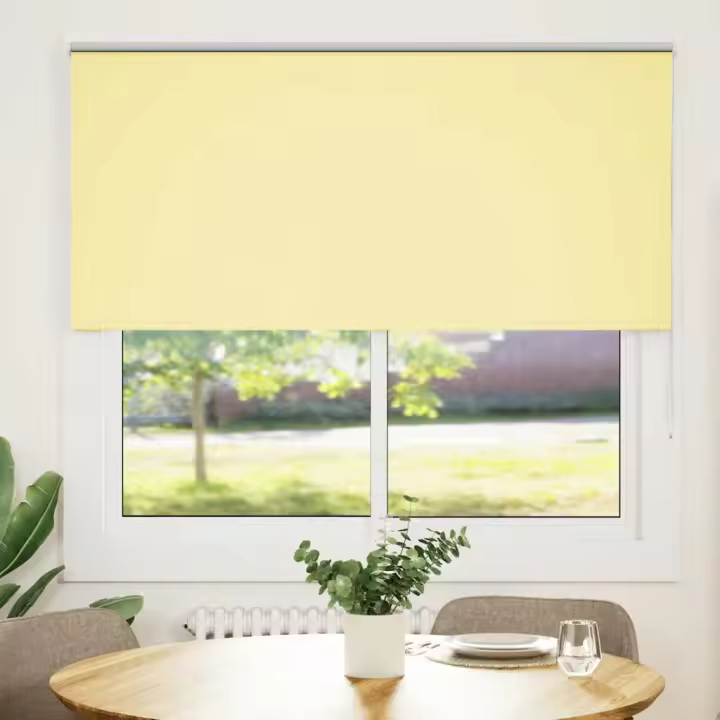 Estor Enrollable Opaco Amarillo 145x150 cm Tela Ancho 141,6 cm - 1