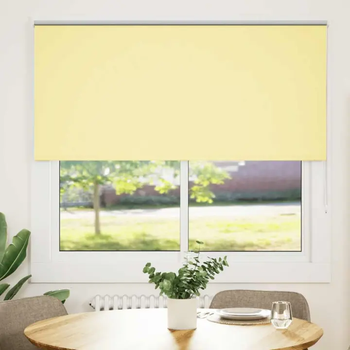 Estor Enrollable Opaco Amarillo 145x150 cm Tela Ancho 141,6 cm - 1