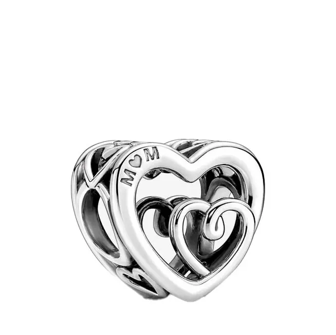 Pandora Moments Charm en plata de ley Corazones Infinitos Entrelazados 790800C00 , para Mujer - 1