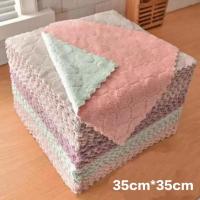 Toalla De Microfibra Absorbente Para Cocina 10PCS No Adhiere Grasa Y Aceite Toalla De Limpieza Doméstica Para Platos Y Mesas - details 2