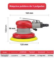 HIFESON Sopladora Orbital De Aire 5/6 Pulgadas Herramienta De Pulido Para Coche Madera Y Metal Velocidad Variable Peso 11.1KG - details 8