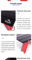 Mesa Plegable Portátil De Camping Widesea Para Picnic Y Barbacoa Ultra Ligera Mesa De Computadora Y Cama Ideal Para Viajes - details 3