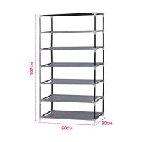 ZYLX SHOPPING – Hersig Zapatero de Tela con Funda y Estantes, Ideal para Entrada, Dormitorio o Pasillo (60x30x80/107 cm) - details 4