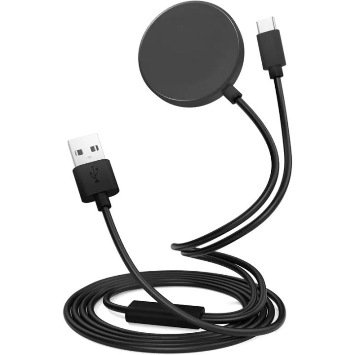 Cargador 2-en-1 Para Samsung Galaxy Watch 8/7/6/5 Classic Cargador USB-C Para Smartwatch Y Smartphone Base De Carga Con Cable