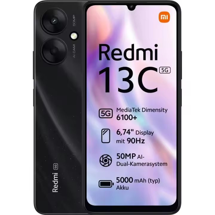Xiaomi Redmi 13C 5G 4GB 128GB Dual Sim Negro - 1