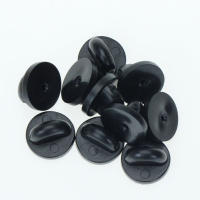 Pines De Goma Negros Para Broches Y Hebeleras De Mariposa Clavija De Bloqueo Accesorios Para Manualidades Y Joyería DIY Pack De 50/100/500 - details 1