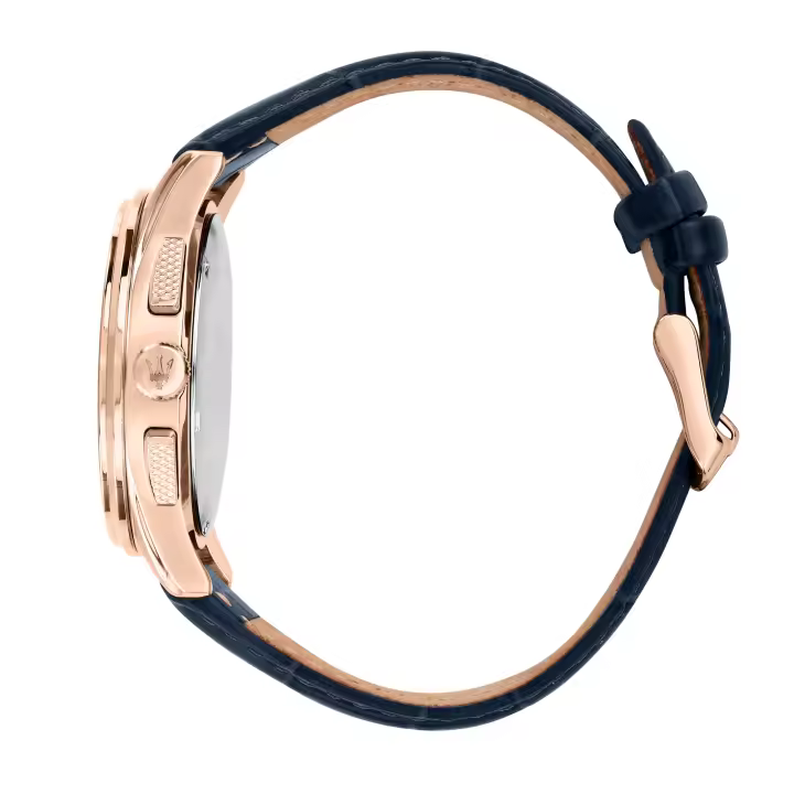 MASERATI Reloj Hombre, Cronógrafo, Analógico, 42mm, Correa de Piel, Colección SORPASSO - R8871624009 - 1